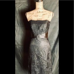 White House Black Market strapless lace dress